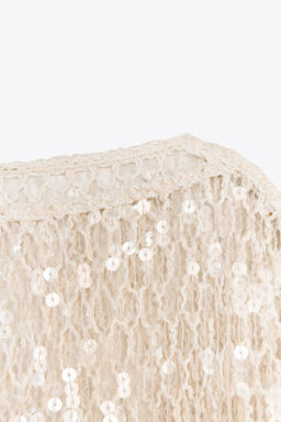 ZW COLLECTION SEQUIN TOP - Zara фото 8