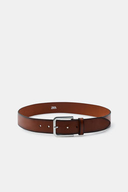 100% WASHED EFFECT LEATHER BELT - Zara фото 3