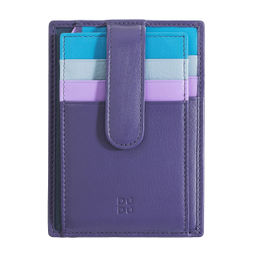 Итальянский кожаный кардхолдер DuDu серии Timor | лиловый