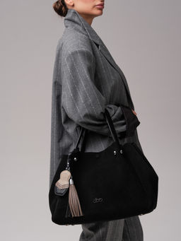 Замшевая сумка с матрешкой Vasilisa DBR 31210 черный фото 4