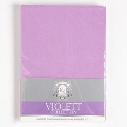 Комплект наволочек VIOLETT 50х70- 2 шт., цв.сиреневый, трикотаж 130г/м хл.100% - Kupu-kupu фото 4