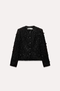 TEXTURED SEQUIN JACKET ZW COLLECTION - Zara фото 6