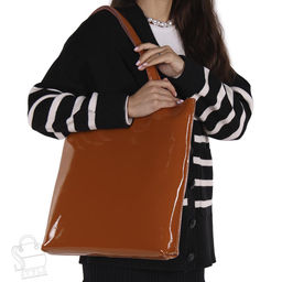 Сумка женская кожаная 5566P brown Polina&Eiterou в Новосибирске