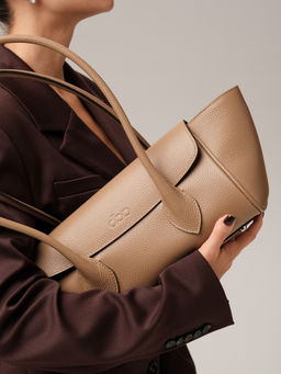 Кожаная сумка Viki DBR 31341 капучино  фото 2