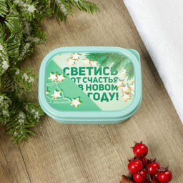 Ланч - бокс новогодний Светись от счастья в новом году, 150 мл