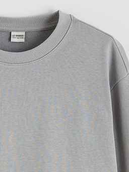 Bisiklet Yaka Erkek ?ocuk Sweatshirt