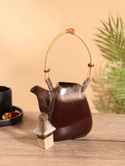 Чайник заварочный Флоренс, керамика, коричневый - Simaland фото 5