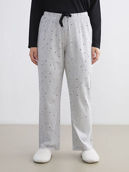 Beli Lastikli Puantiyeli Kad?n Pijama Alt?