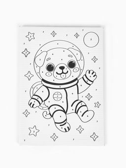 Картина по номерам «Мопс в скафандре», 21×15 см