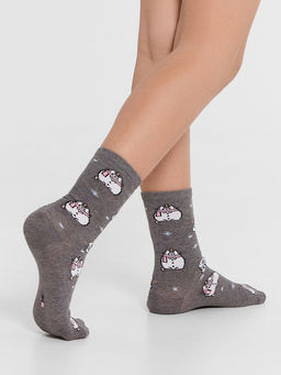 Цена за 5 пар! НОСКИ ДЕТСКИЕ КРАСНЫЕ СО СНЕГОВИКАМИ - Mark formelle фото 4