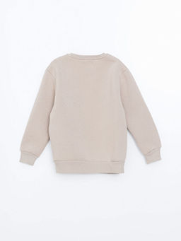 Bisiklet Yaka Bask?l? Erkek ?ocuk Sweatshirt - Waikiki фото 3