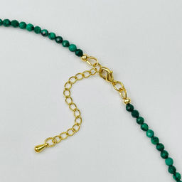 Колье из Малахита и Жемчуга 46 см +