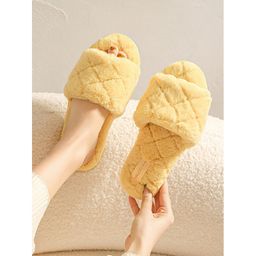 Тапочки Ромбы желтые