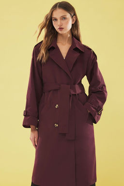 Bordo Oversize Kusakl? Trenckot TWOSS21TR0005