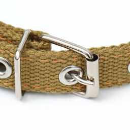 Ошейник брезентовый двухслойный, 52 х 2 см, песочный - Пижон фото 3