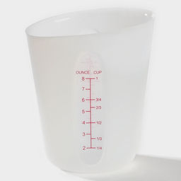 Стакан мерный Доляна, 250 мл, пластик, белый