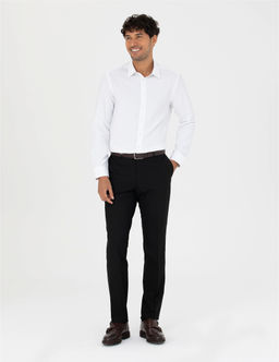 Siyah Slim Fit Kuma_ Pantolon