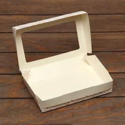 Цена за 20 шт. Коробка новогодняя складная Снежинка, 20?12?4 см с окном - UPAK LAND фото 5