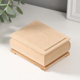 Шкатулка для росписи, декора, дерево, 8×10×4 см