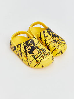 Batman Bask?l? Erkek ?ocuk Plaj Sandaleti