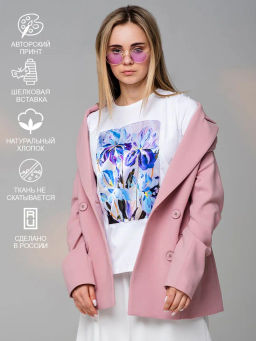 Футболка с шёлковой вставкой FSK089