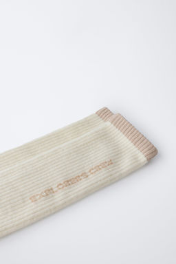 LONG THERMAL SOCKS WITH TEXT - Zara фото 2