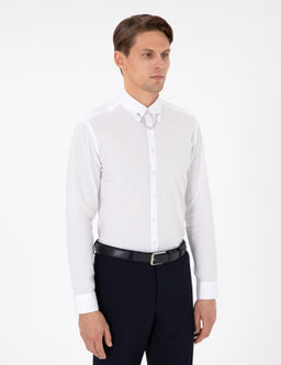 Beyaz Slim Fit Smokin G_mlek
