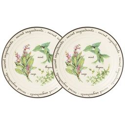 НАБОР ТАРЕЛОК ДЕСЕРТНЫХ LEFARD СЕКРЕТНЫЕ ИНГРЕДИЕНТЫ 2 ШТ. 16 СМ