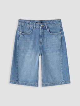Bermuda Fit Kad?n Jean ?ortolon