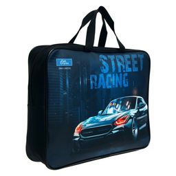 Папка с ручками текстиль А4 Calligrata 350×270×70 мм «Тачка»