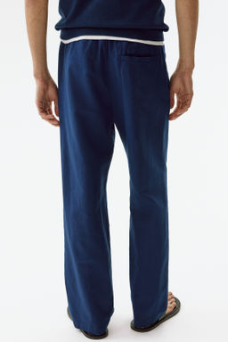 Pantal?n en mezcla de lino Regular Fit - H&m фото 8