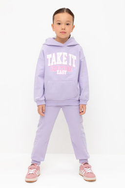 КР 400783/пастельно-лиловый брюки для дев