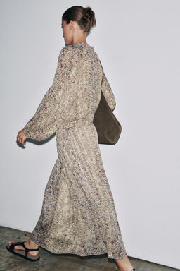 ZW COLLECTION METALLIC THREAD DRESS - Zara фото 5