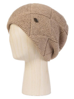 Шапка жен. шерсть+акр LB-BR55029 beige