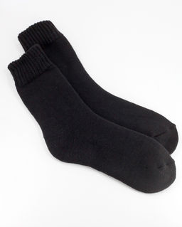 Носки р.35-40 Шерстяные Пух Черные - Krumpy фото 6