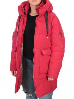 2197 RED Пуховик женский зимний AIKESDFRS (холлофайбер) - Fashion фото 9