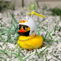 Утка с пропеллером, жёлтая, барашек