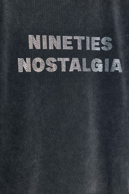 WASHED SLOGAN T-SHIRT - Zara фото 8