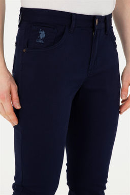 Мужские темно-синие брюки из плотной ткани - U.s. polo assn фото 5