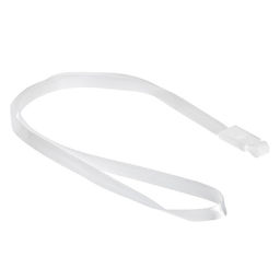 Цена за 20 шт. Бейдж - карман вертикальный, внешний размер 112×67 мм, внутренний размер 90×54 мм, белый, с белой лентой, жёсткокаркасный