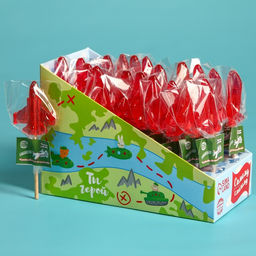 Цена за 20 шт. Леденец на палочке Самому смелому, в шоубоксе, 20 шт. ? 10 г - Фабрика счастья фото 3