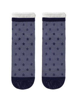 Цена за 2 пары. Носки Короткие CONTE Носки CLASSIC из вискозы с глянцевым рисунком и декоративной прозрачной сеткой джинс - Conte elegant фото 2