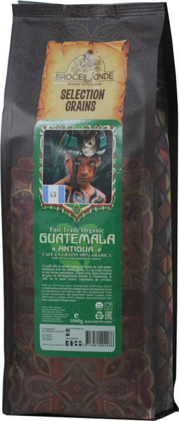 CAFE DE BROCELIANDE. Guatemala (зерновой) 1 кг. мягкая упаковка ФРАНЦИЯ