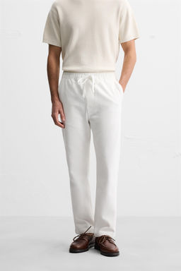 COMFORT FIT JOGGER WAIST TROUSERS - Zara фото 2