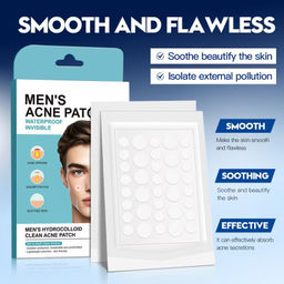 Мужские гидроколлоидные пластыри от прыщей и акне, 36 шт - Sadoer фото 4