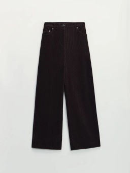 Хлопковые брюки с контрастным отворотом / Zarina фото 9