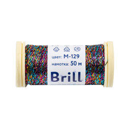 Нитки для вышивания Gamma Brill мулине М металлик 100% полиэстер 5 x 50 м фото 40