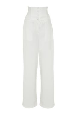 TRENDYOLMILLA Siyah Korse Detayl? Dokuma Pantolon TPRSS23PL00033 фото 6