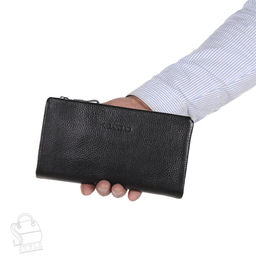 Клатч мужской кожаный 3523H black Heanbag - S-style фото 2