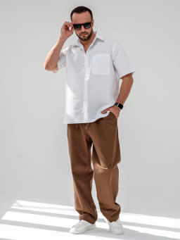 Хлопок 70% Лён 30%, Рубашка Сорочка  Лён - Оптима фото 5